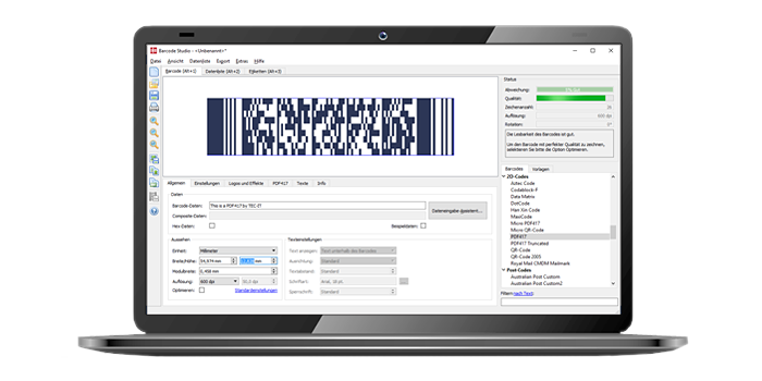 pdf417 barcode generator software